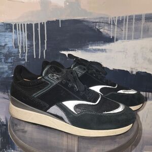 Z Zegna Leather Trainers Sneakers size EU 10, US 11 Suede Reflective